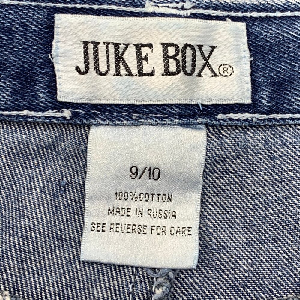 Juke Box Vintage Medium Wash Denim Shorts - Picture 3 of 4